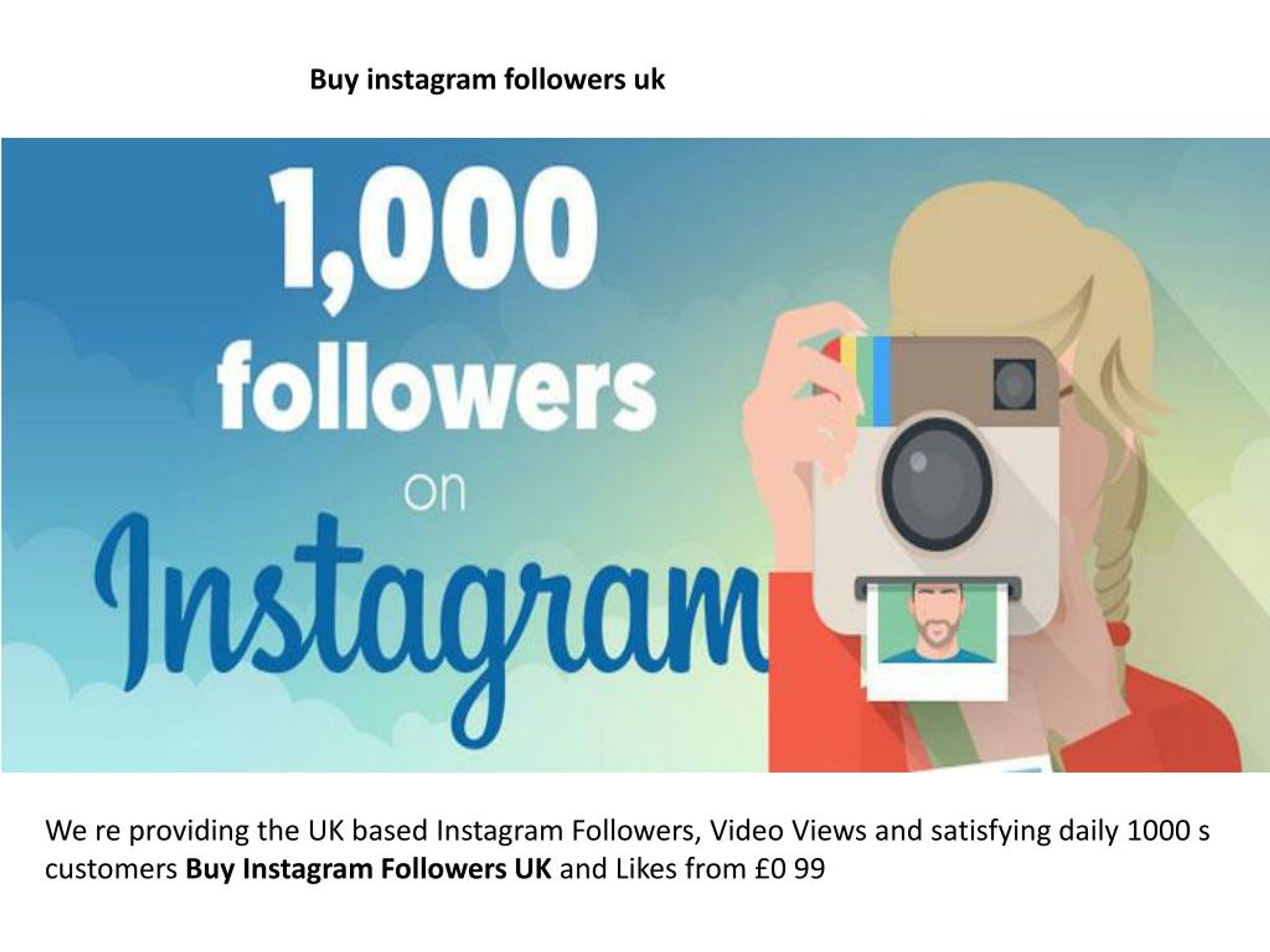 PPT - buy cheap instagram followers uk PowerPoint Presentati