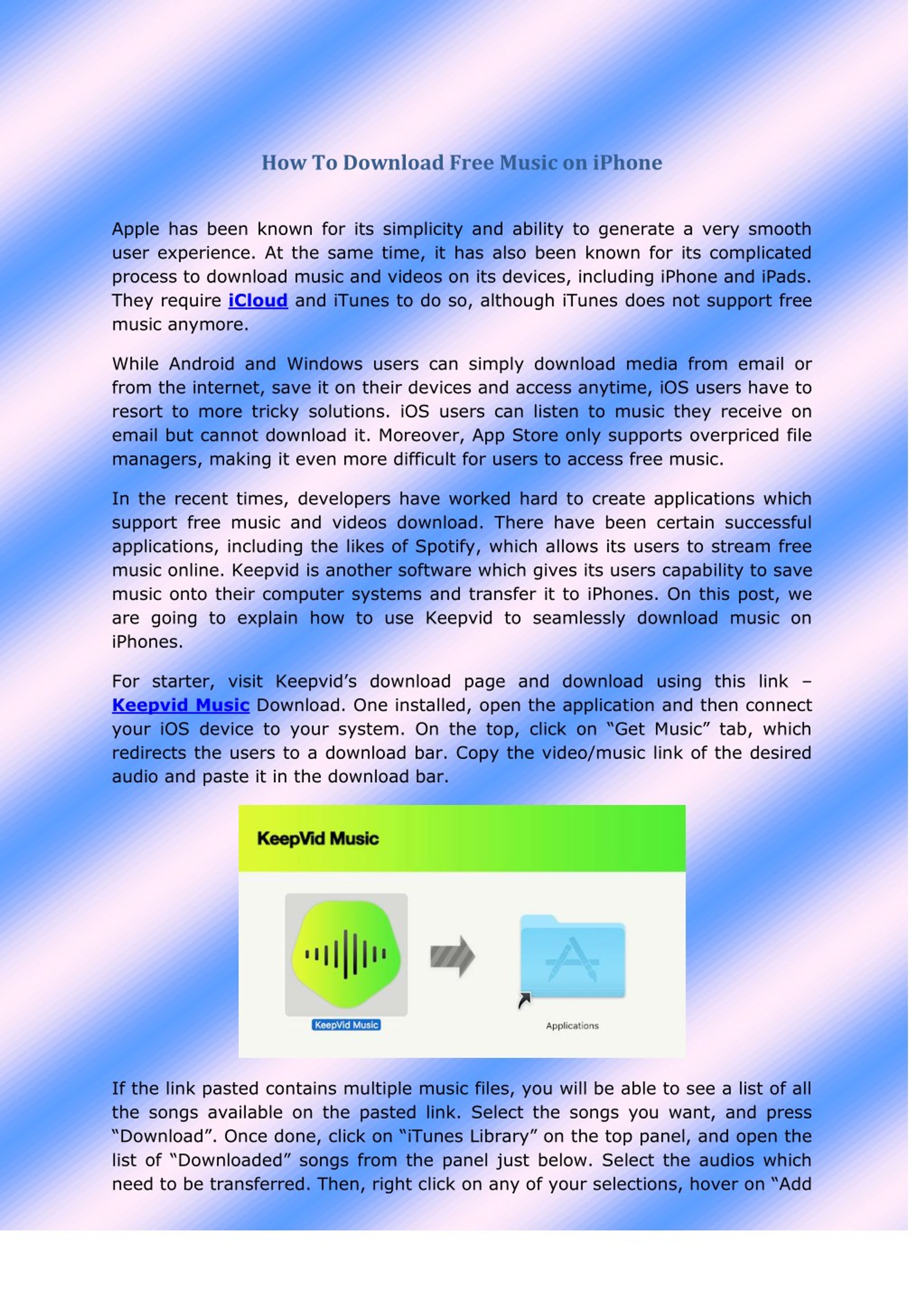 Ppt How To Download Free Music On Iphone Powerpoint Presentation Free Download Id 7936310