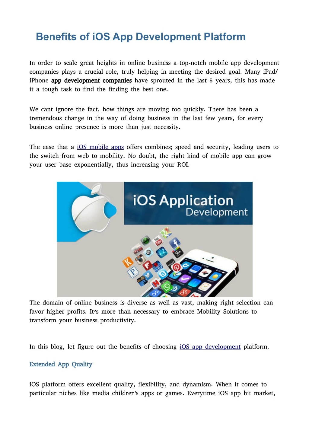 PPT - Benefits of iOS App Development Platform PowerPoint Presentation ...