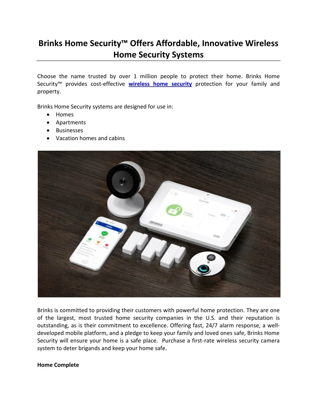 brinks home security offers affordable innovative n.