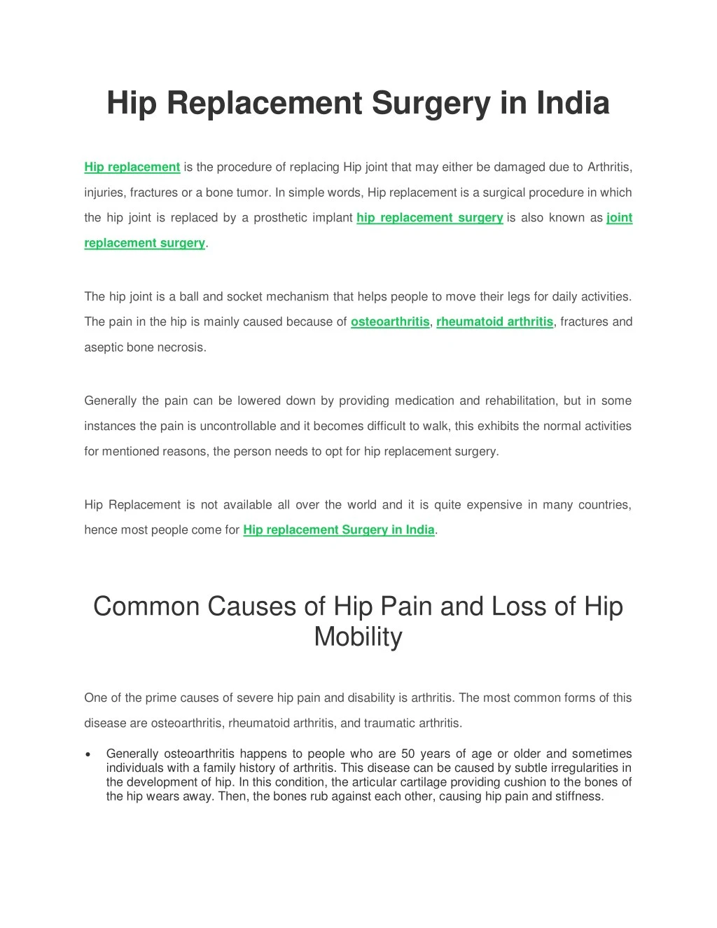 PPT - Best Hospitals for hip replacement Surgery in India PowerPoint ...