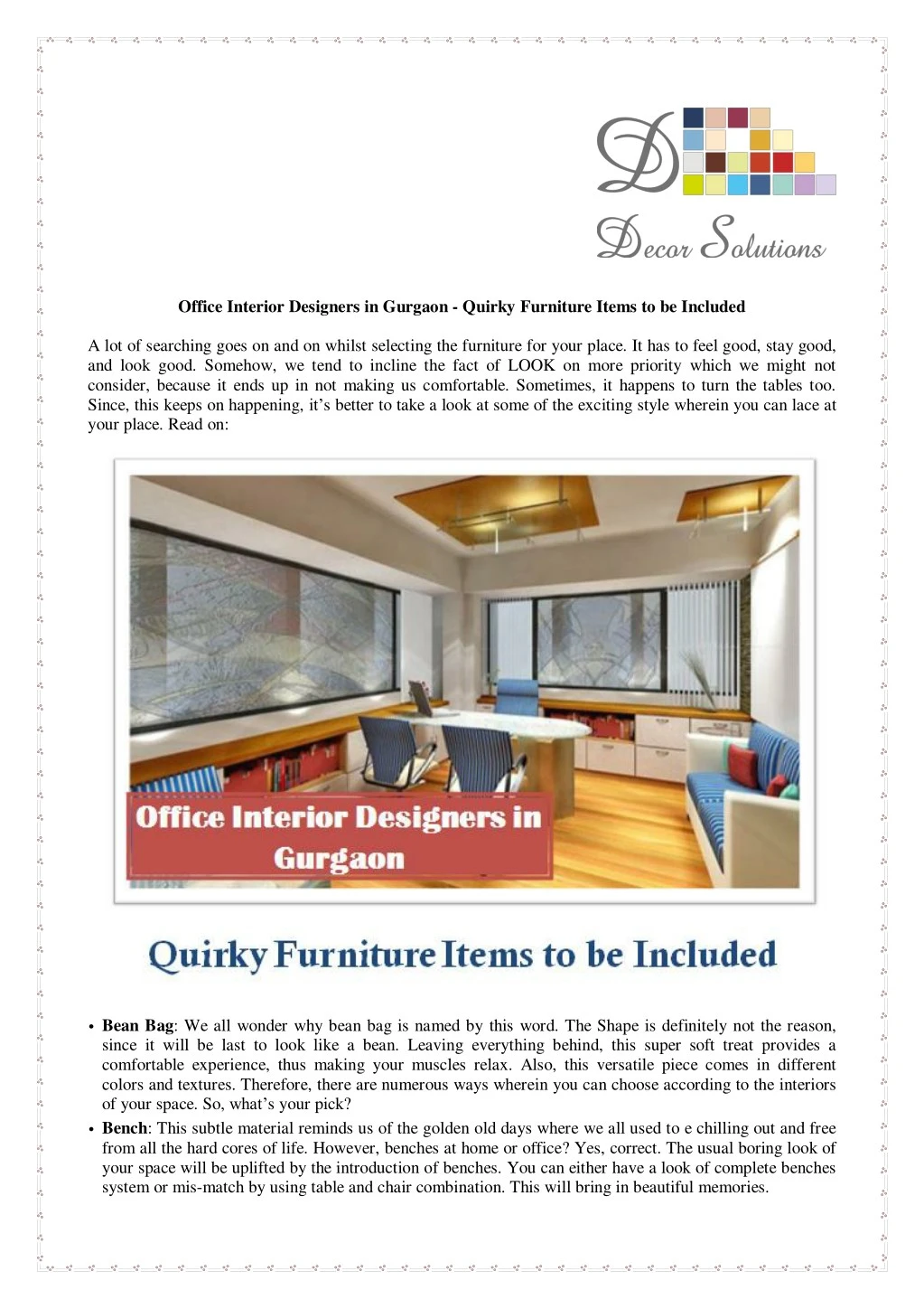 office interior designers in gurgaon quirky n.