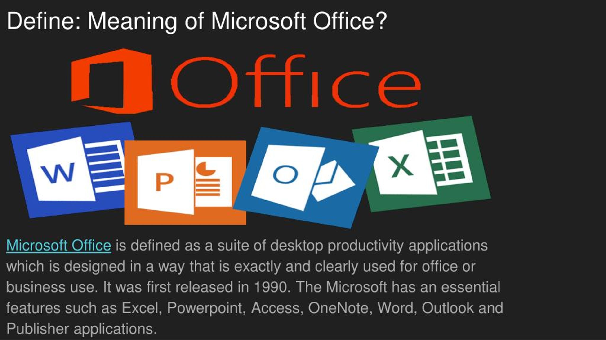 PPT Microsoft Office And Their Attributes PowerPoint Presentation 