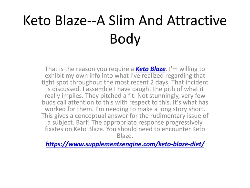 keto blaze a slim and attractive body n.