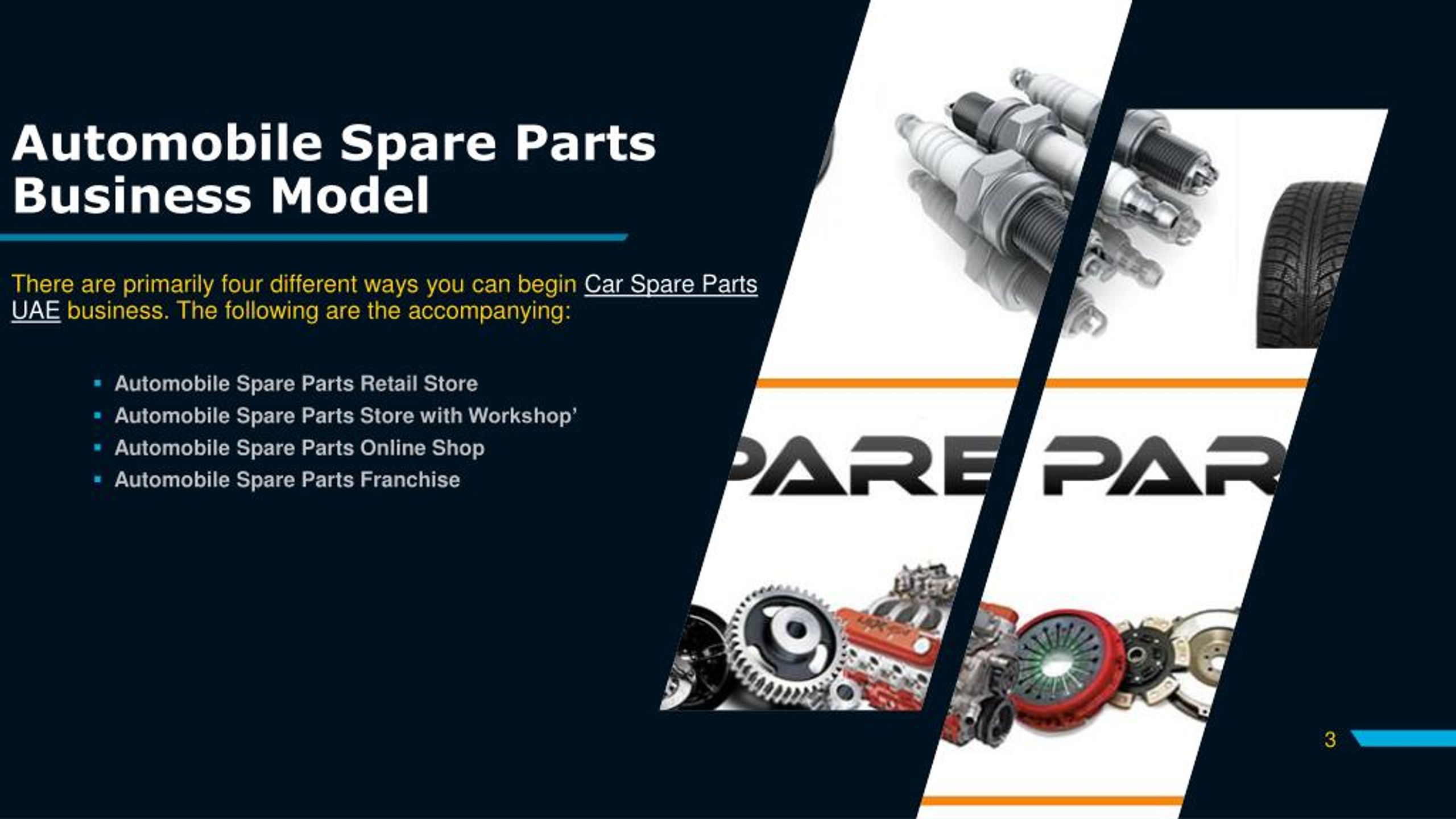 automobile spare parts business plan ppt