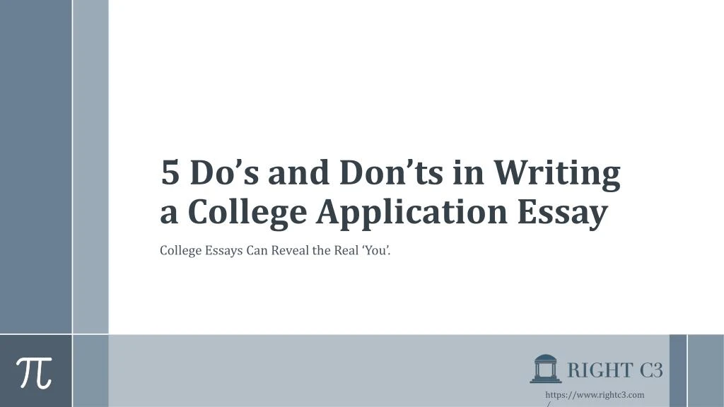 dos and don'ts of writing college essays