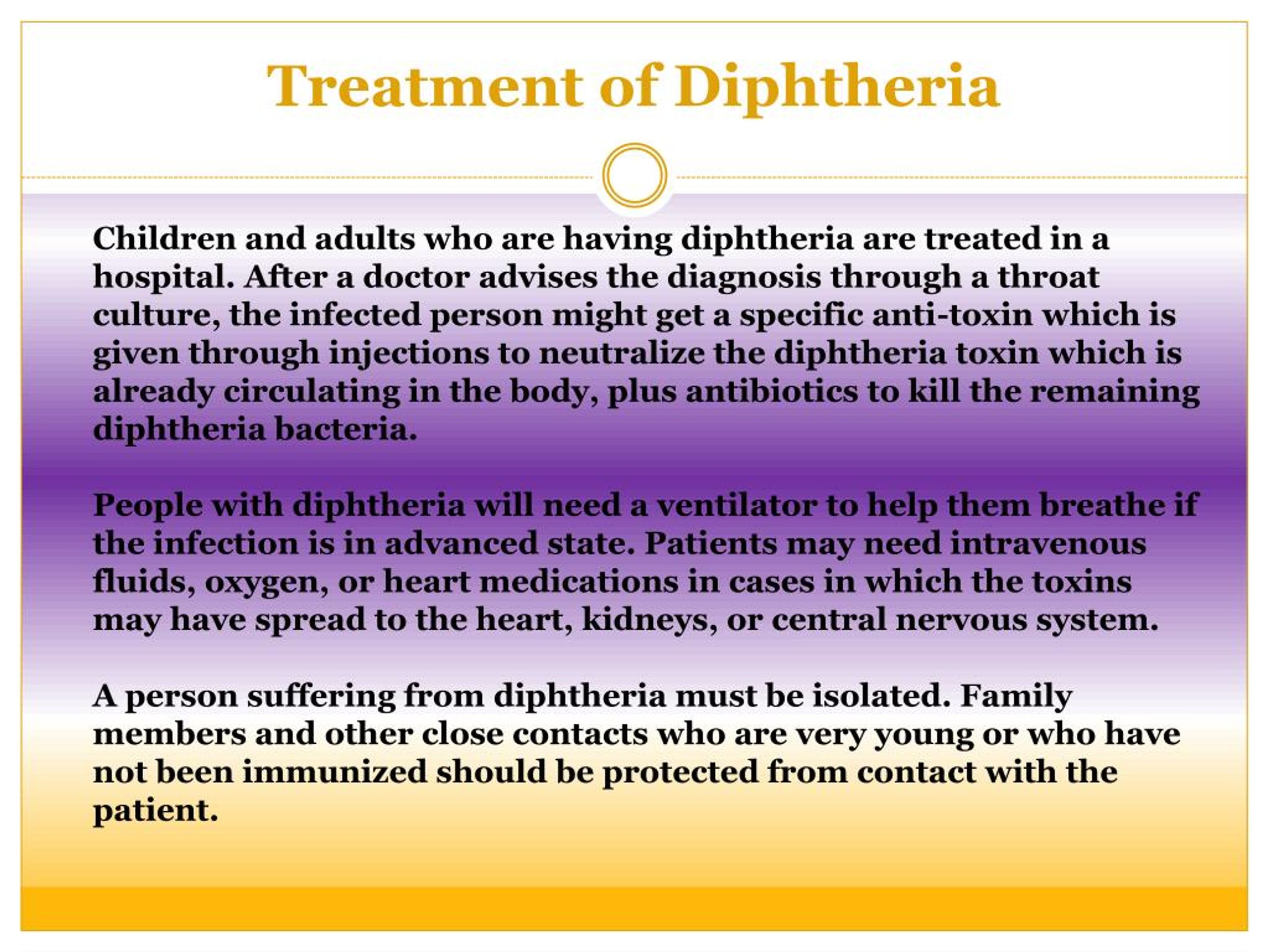 diphtheria antibiotics