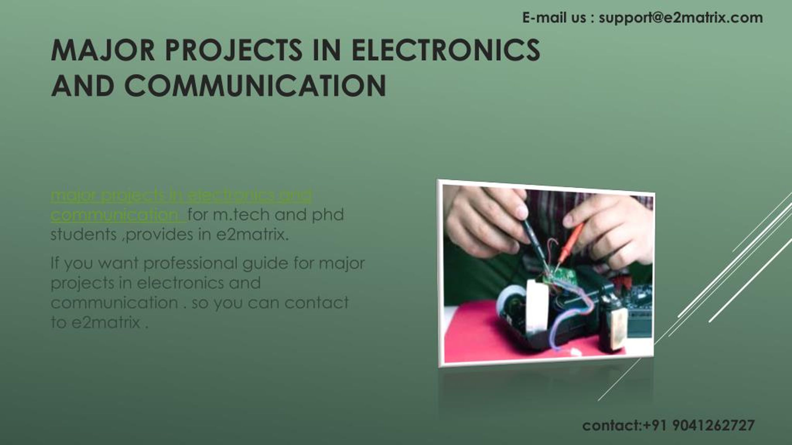 phd thesis in electronics and communication