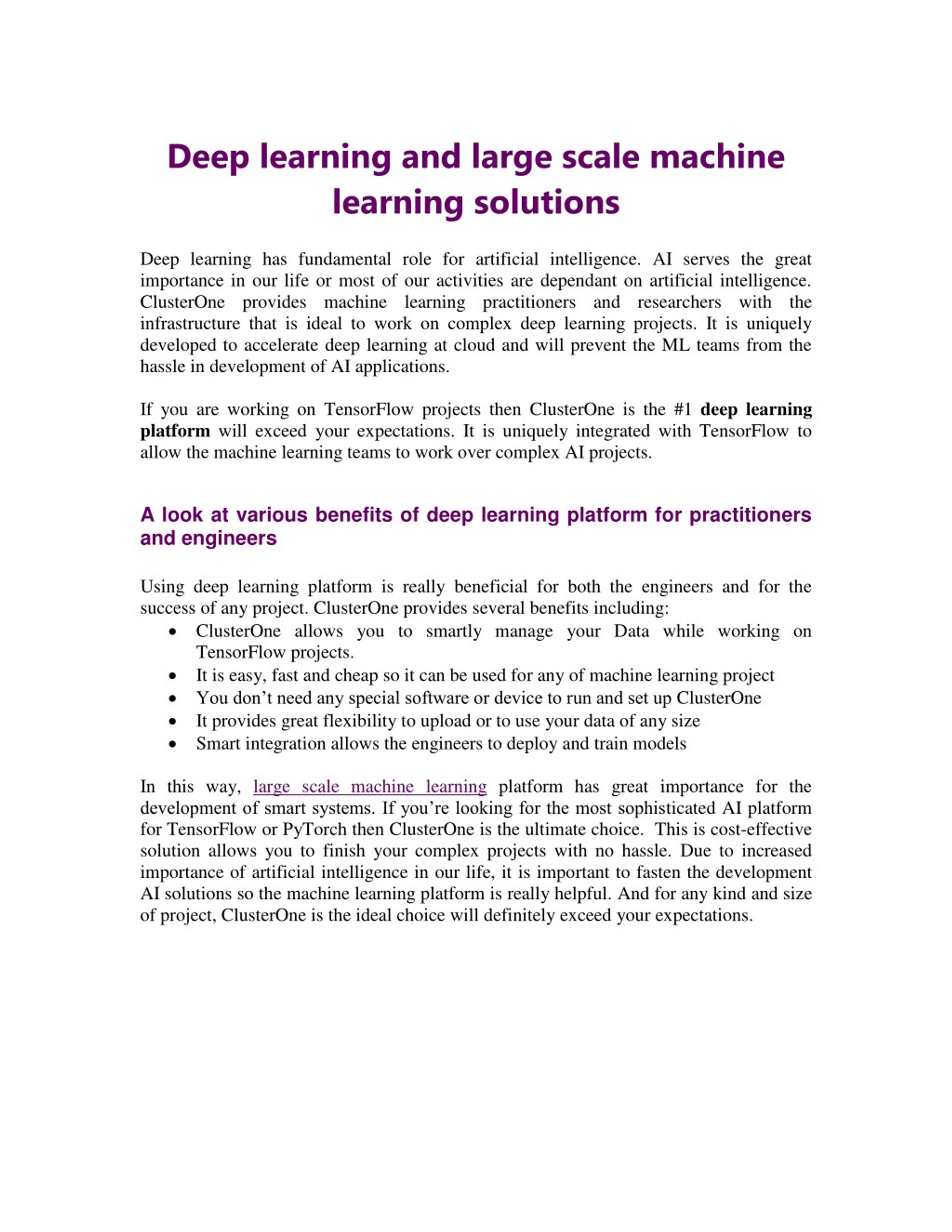 Large-Scale Artificial Intelligence Models