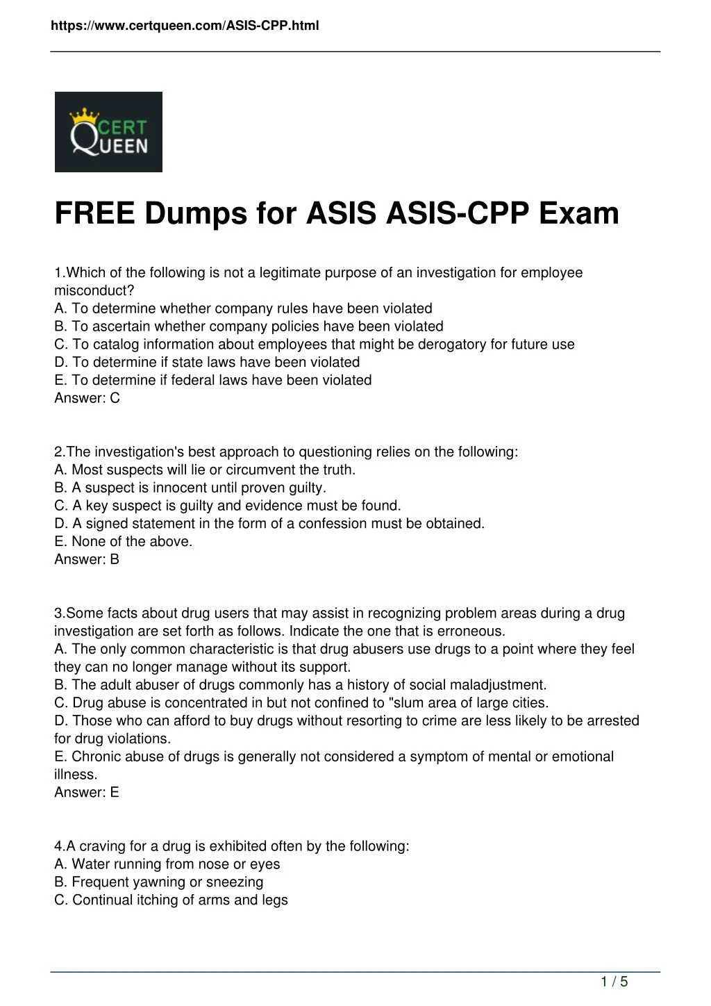 ASIS-CPP Reliable Test Guide