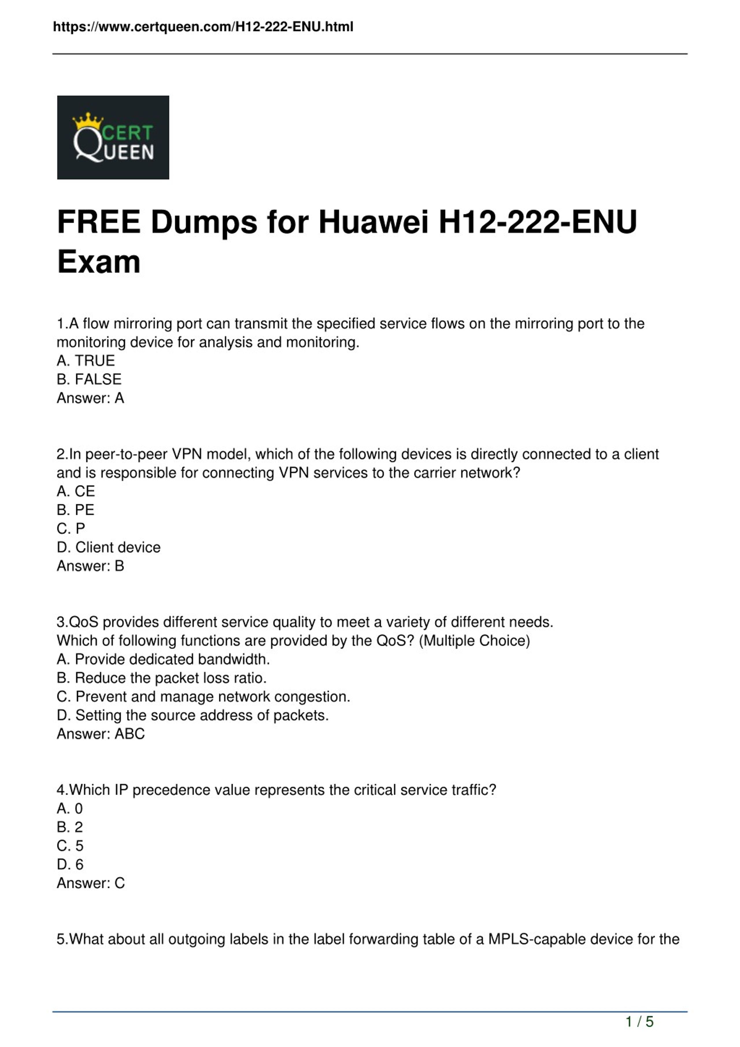 H12-811-ENU Simulation Questions