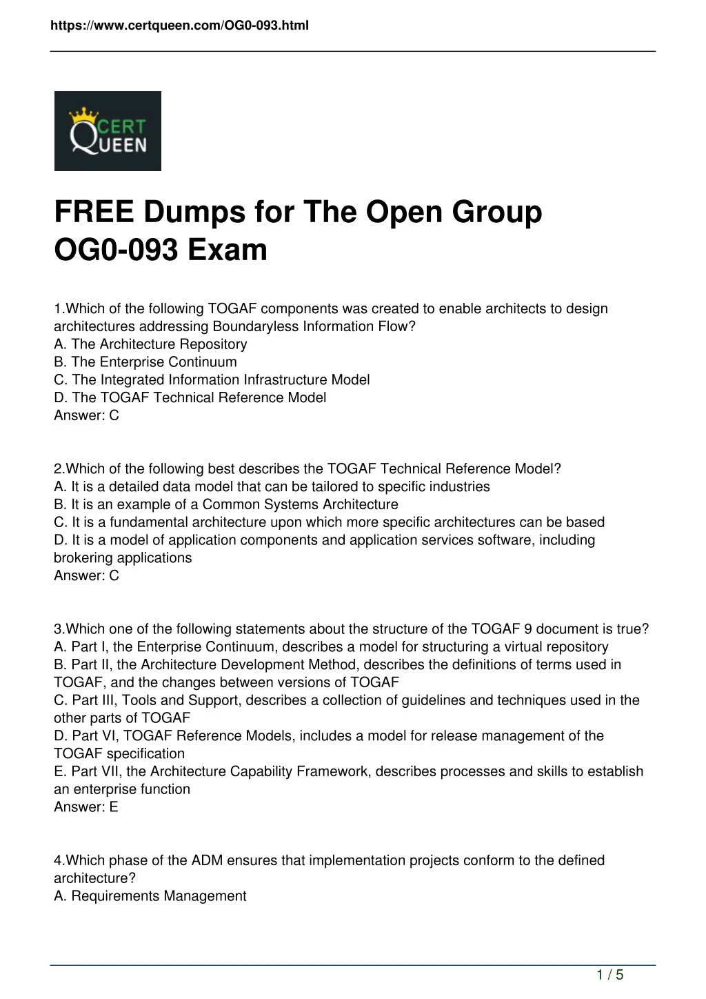 New OG0-093 Braindumps Ebook