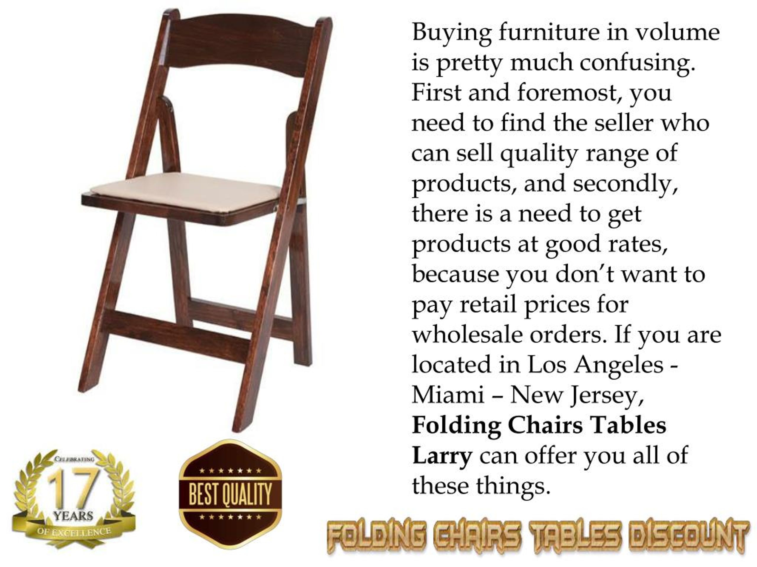 Ppt Folding Chairs Tables Larry Introduces Great Furniture Deals