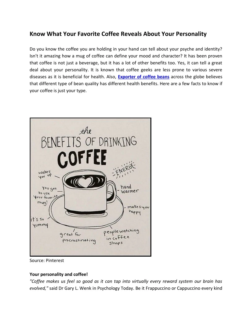PPT - Know What Your Favorite Coffee Reveals About Your Personality ...