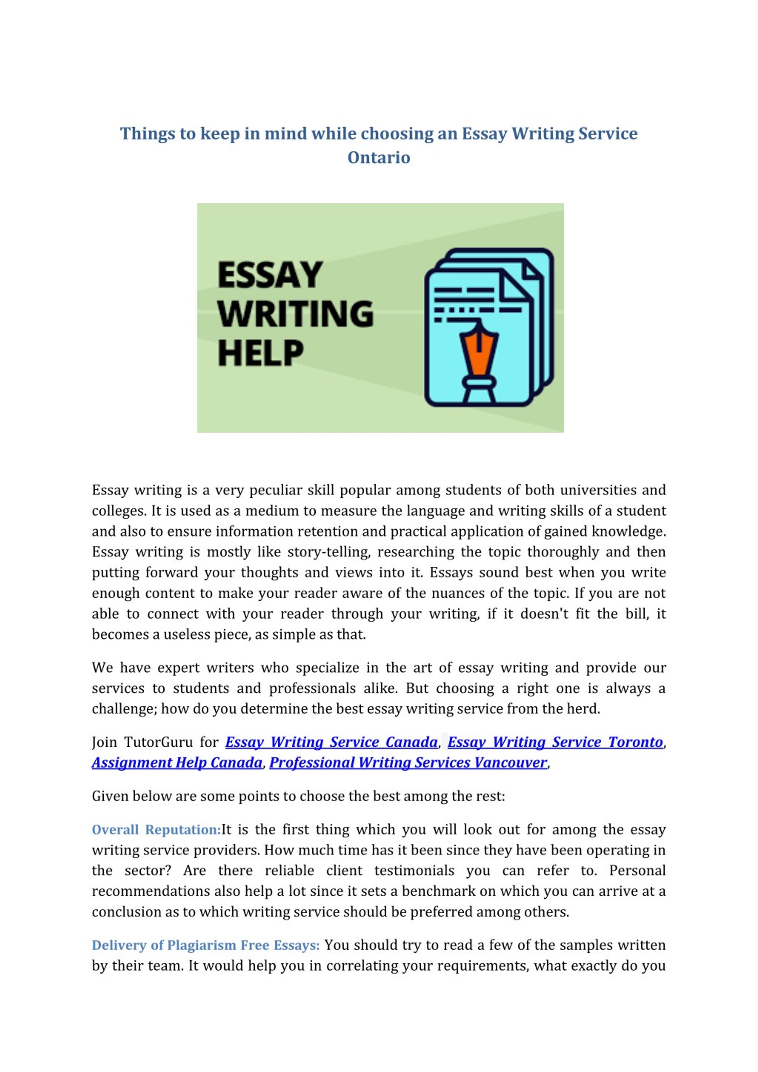 things to write about for an essay