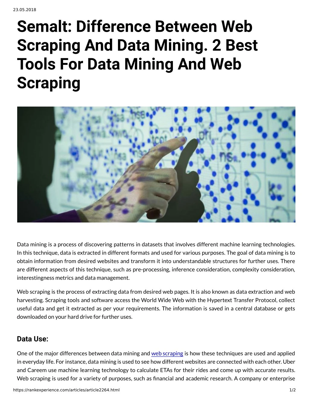 PPT - Semalt: Difference Between Web Scraping And Data ...