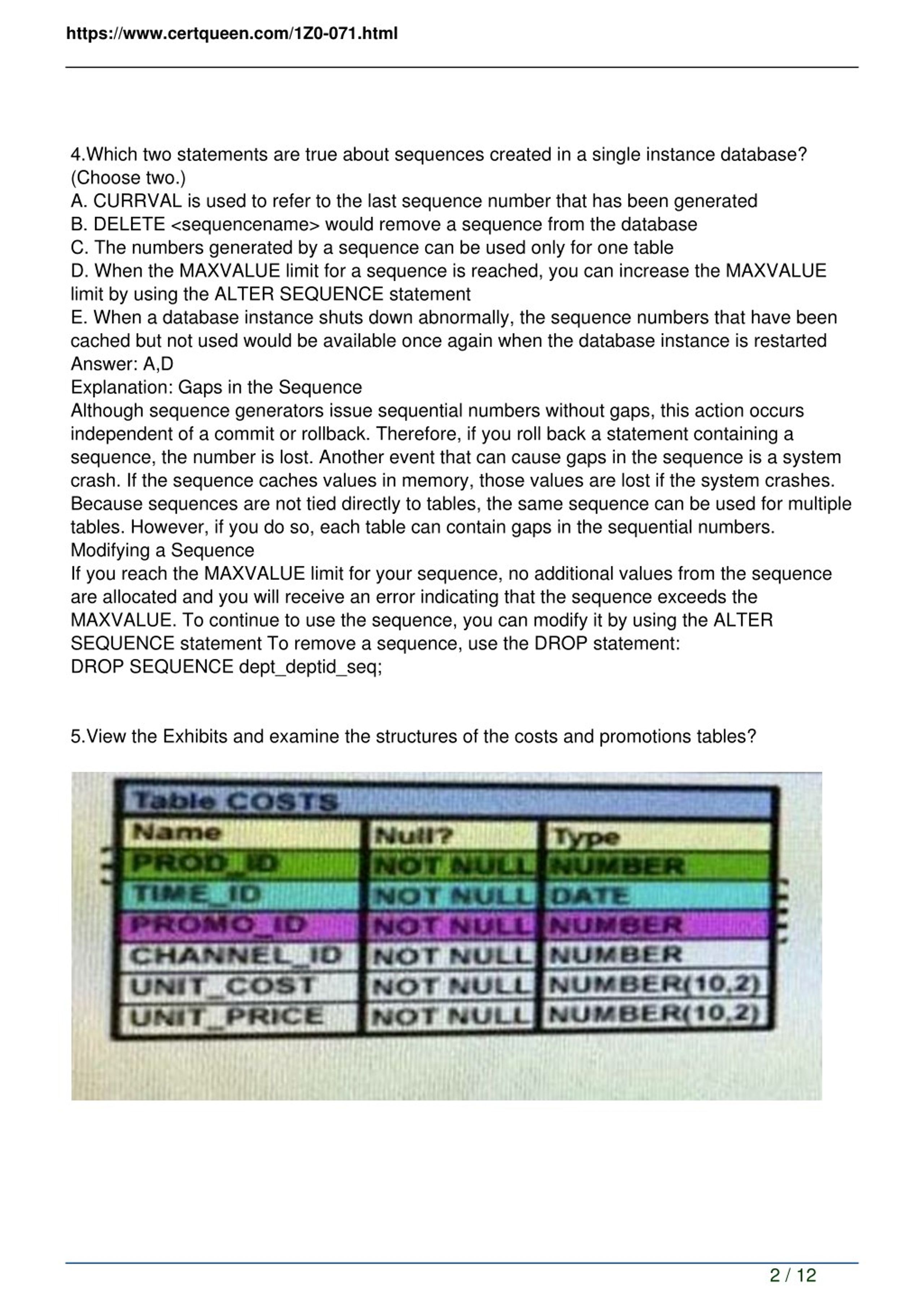 1z0-071 Practice Exam Pdf