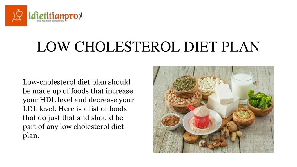 low cholesterol diet plan n.