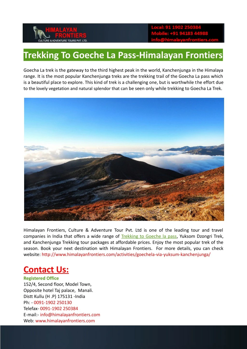 trekking to goeche la pass himalayan frontiers n.