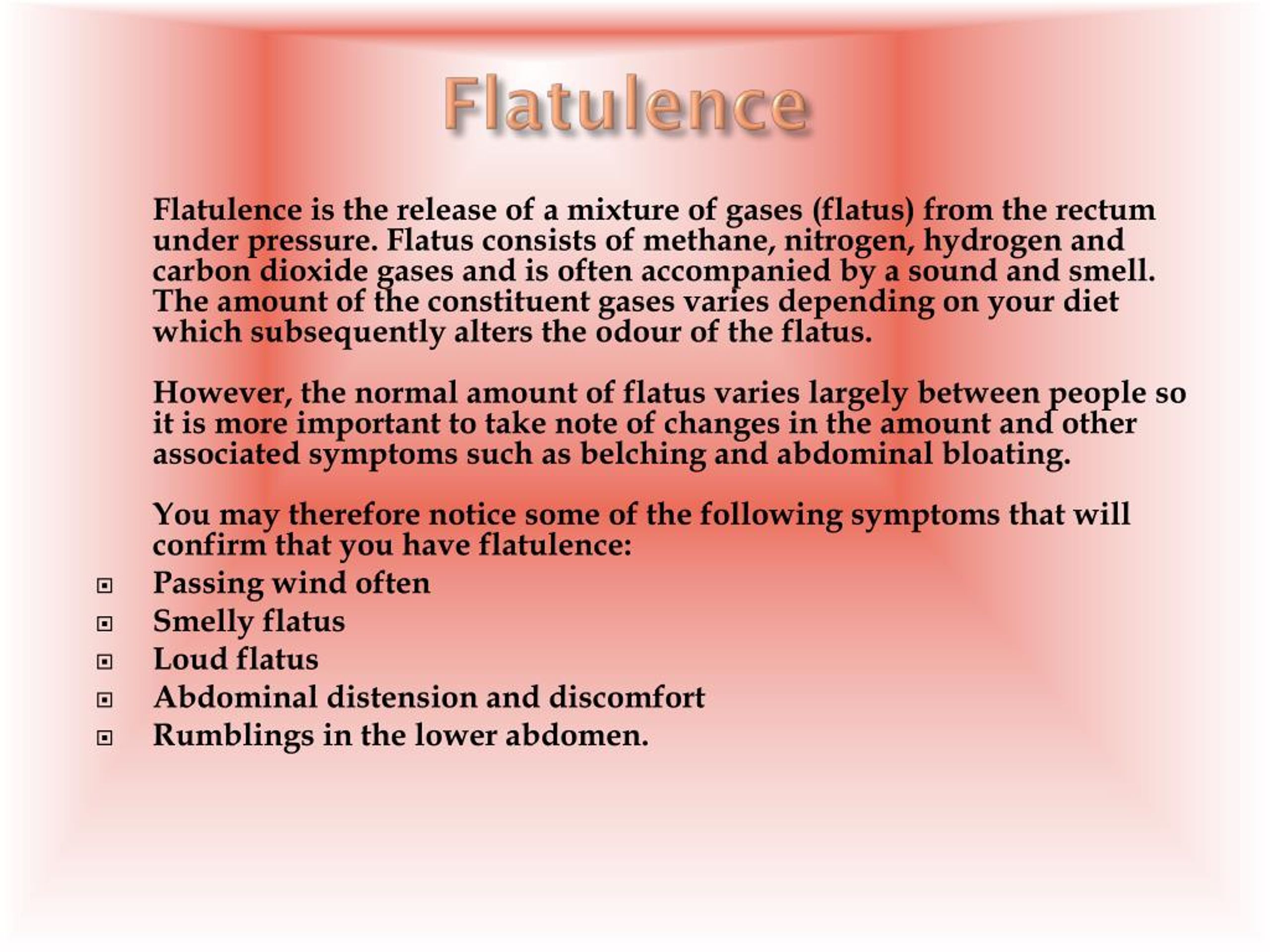 PPT - Flatulence PowerPoint Presentation, free download - ID:7953313