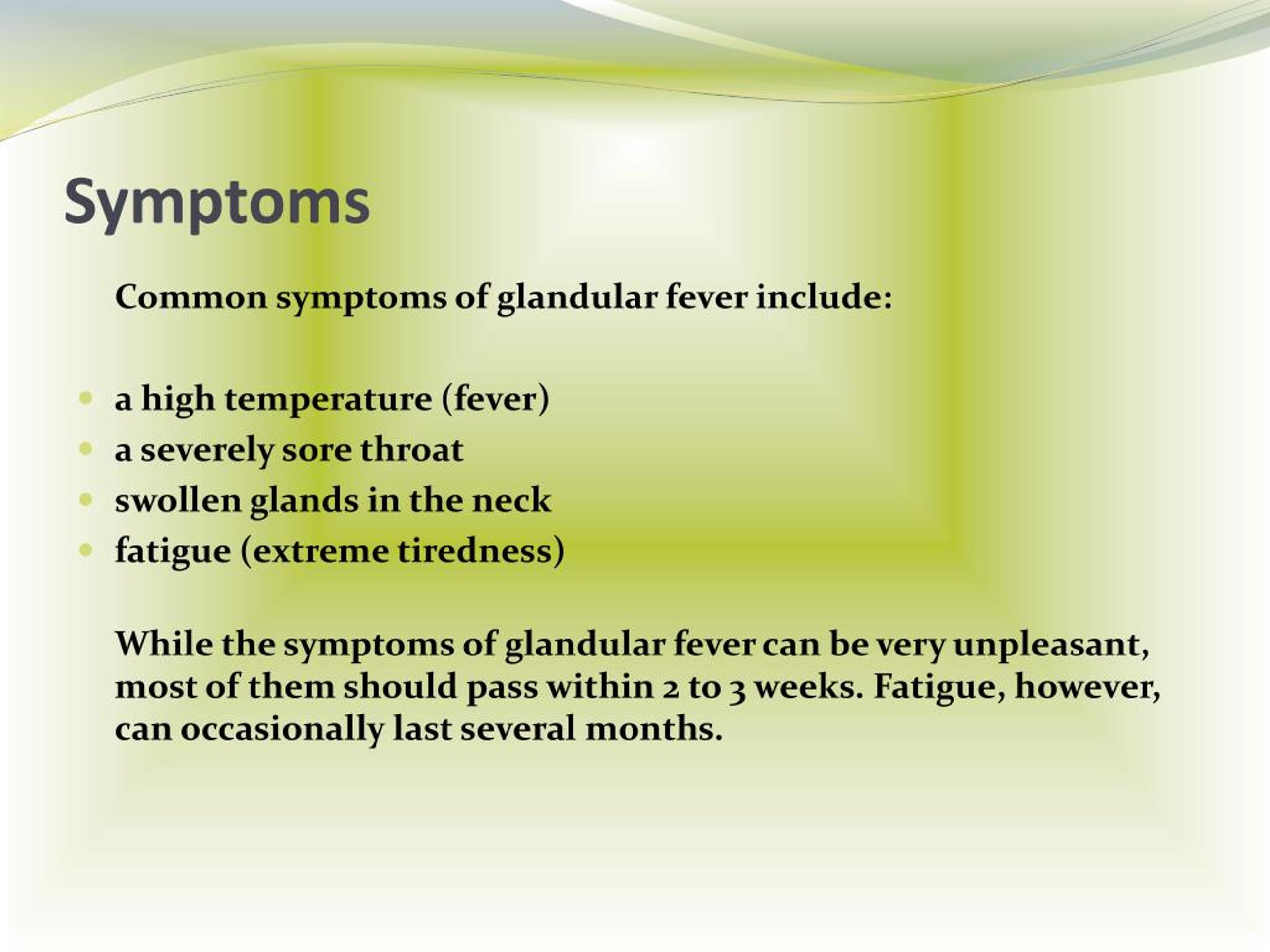 PPT Glandular Fever PowerPoint Presentation Free Download ID 7953698