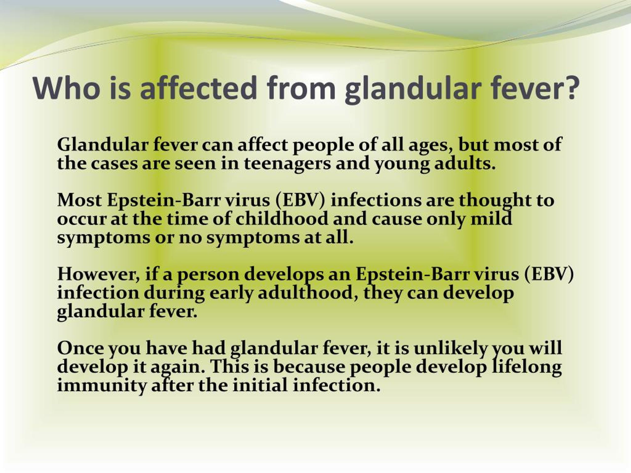 PPT Glandular Fever PowerPoint Presentation Free Download ID 7953698