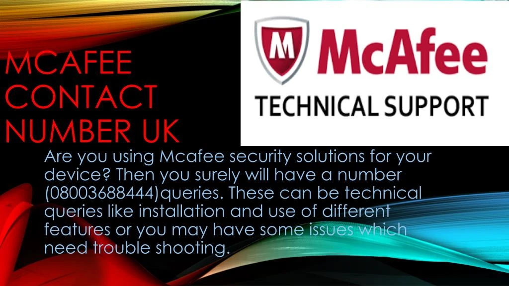 mcafee contact number uk n.