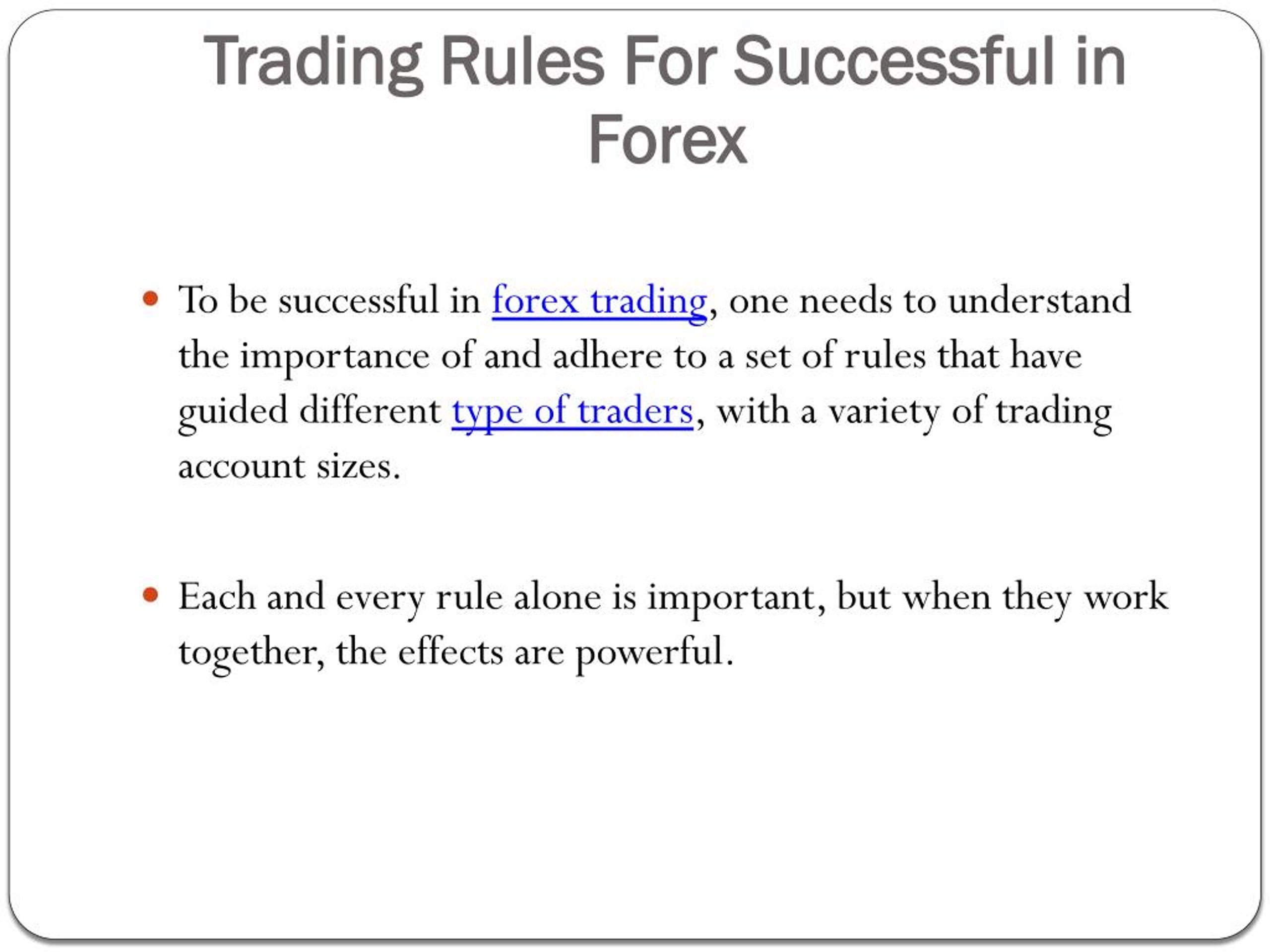 Ppt 10 Best Trading Rules For Successful Trading Powerpoint - 