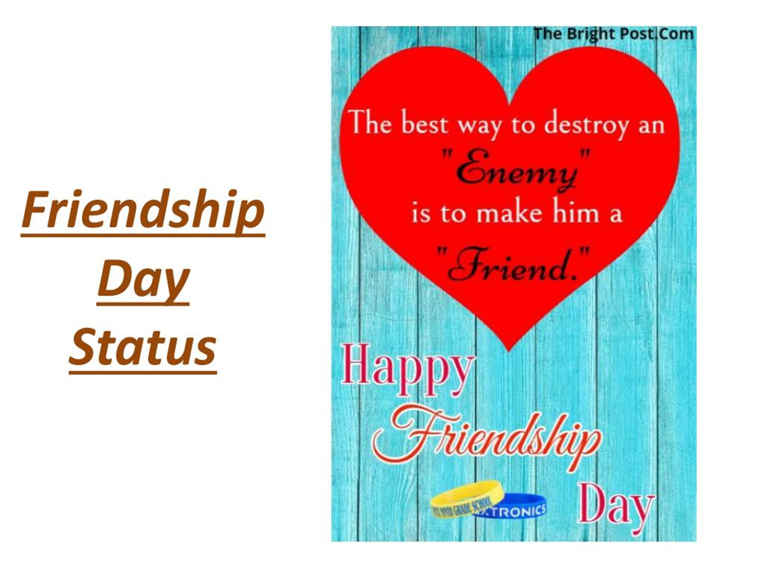 PPT - 50 Happy Friendship Day Whatsapp Status & Facebook Status ...