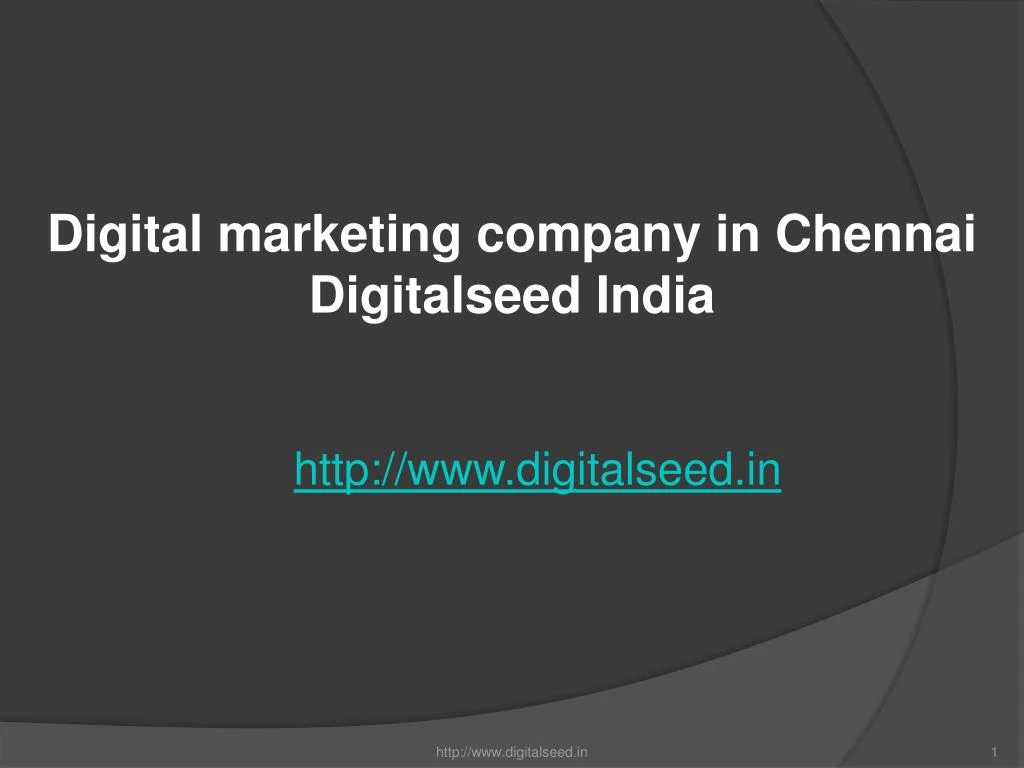 digital marketing company in chennai digitalseed n.