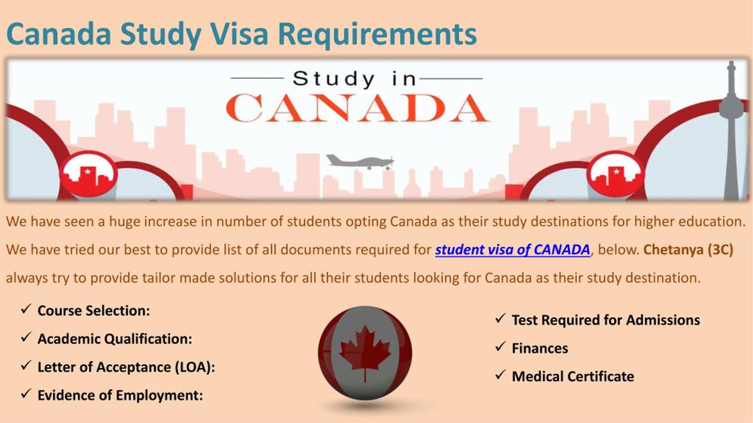 Ppt Student Visa Guidelines For Canada Powerpoint Presentation