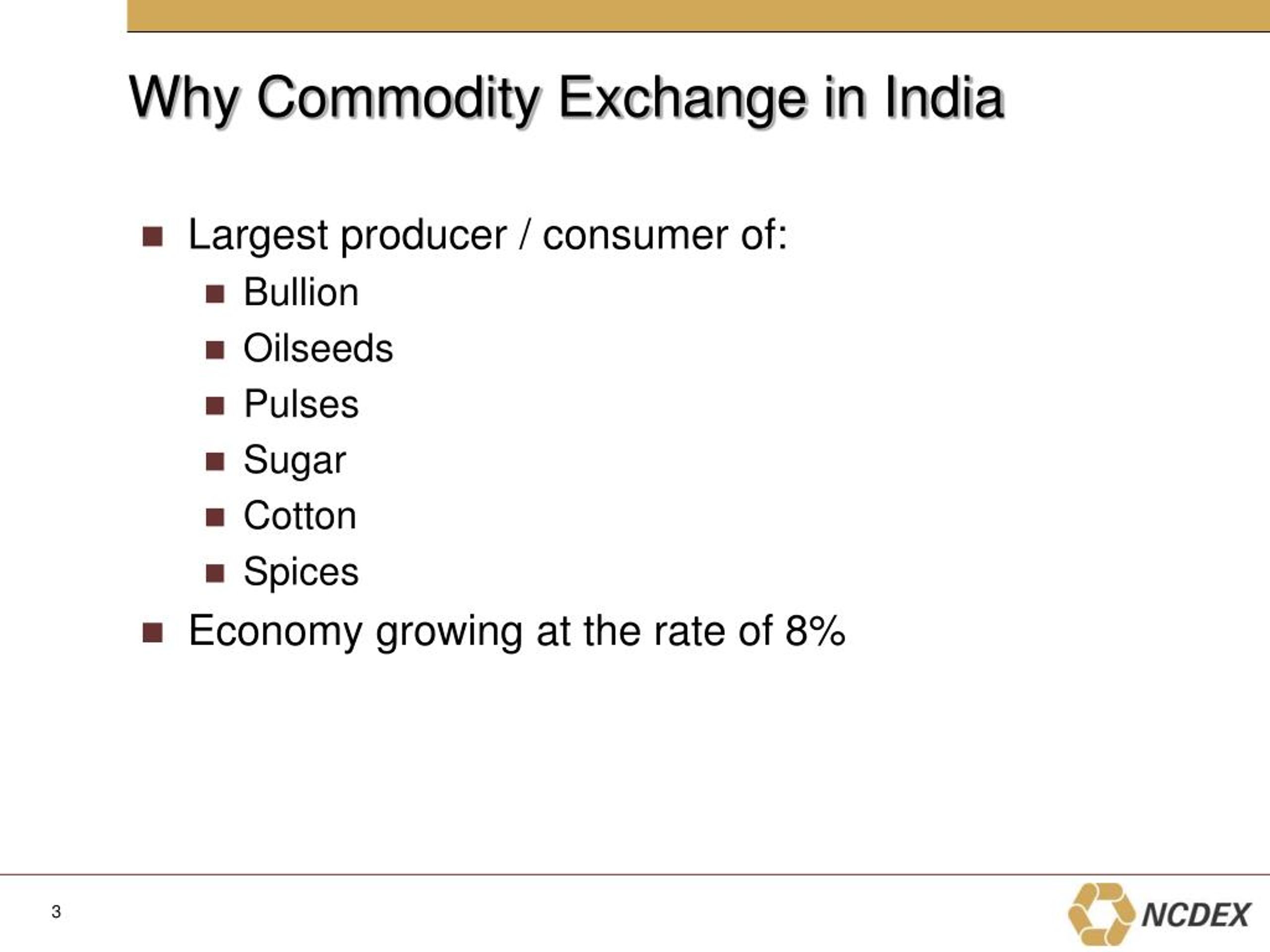 PPT Growth In Indian Commodity Market PowerPoint Presentation, free