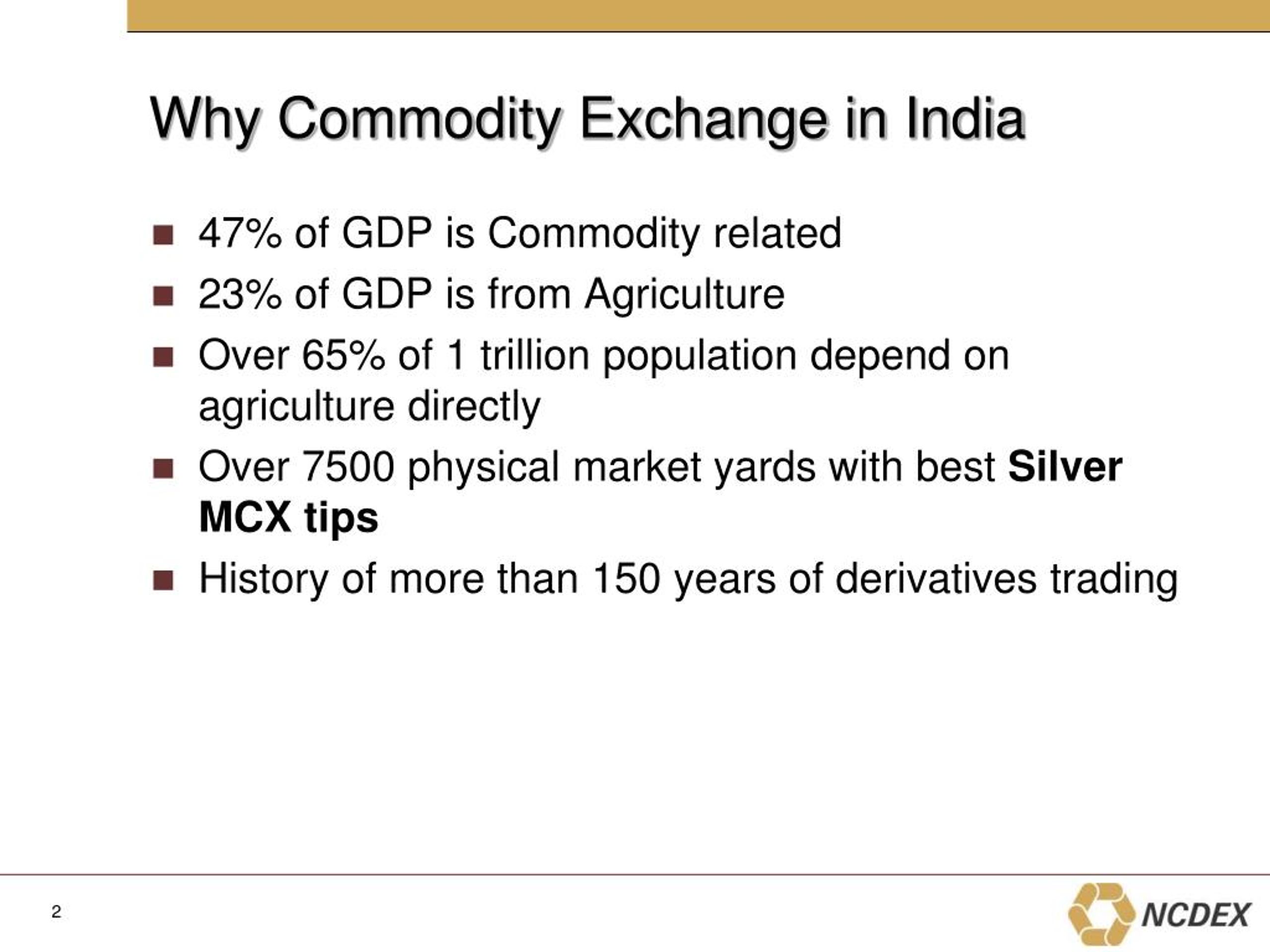 PPT Growth In Indian Commodity Market PowerPoint Presentation, free