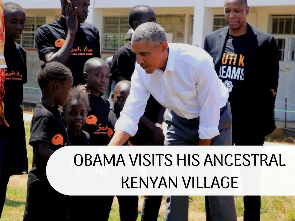 obama visits his ancestral kenyan village n.