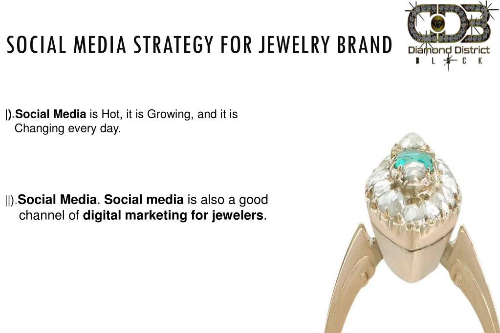 social media strategy for jewelry brand n.