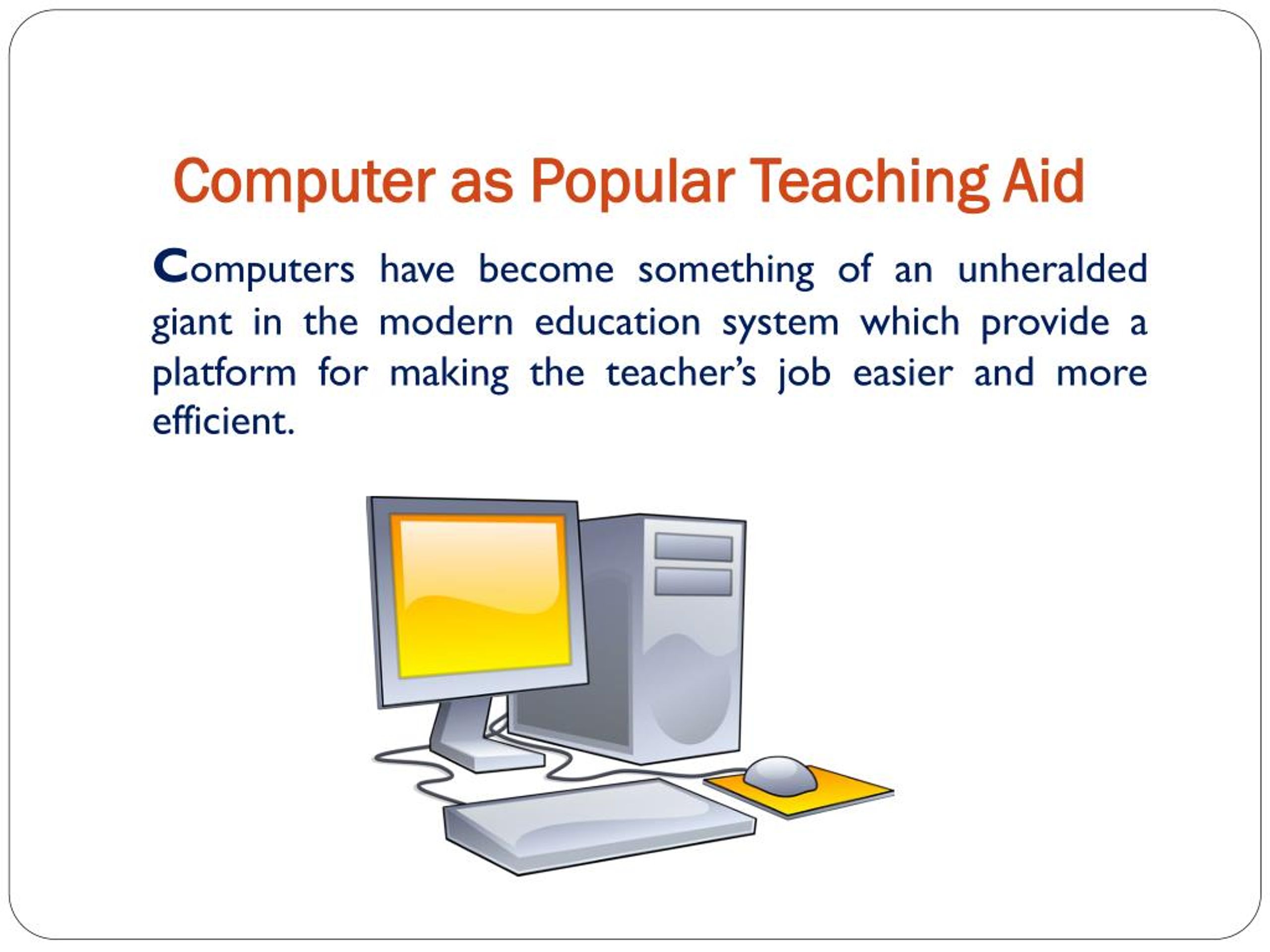 usage of powerpoint presentation as a teaching aid