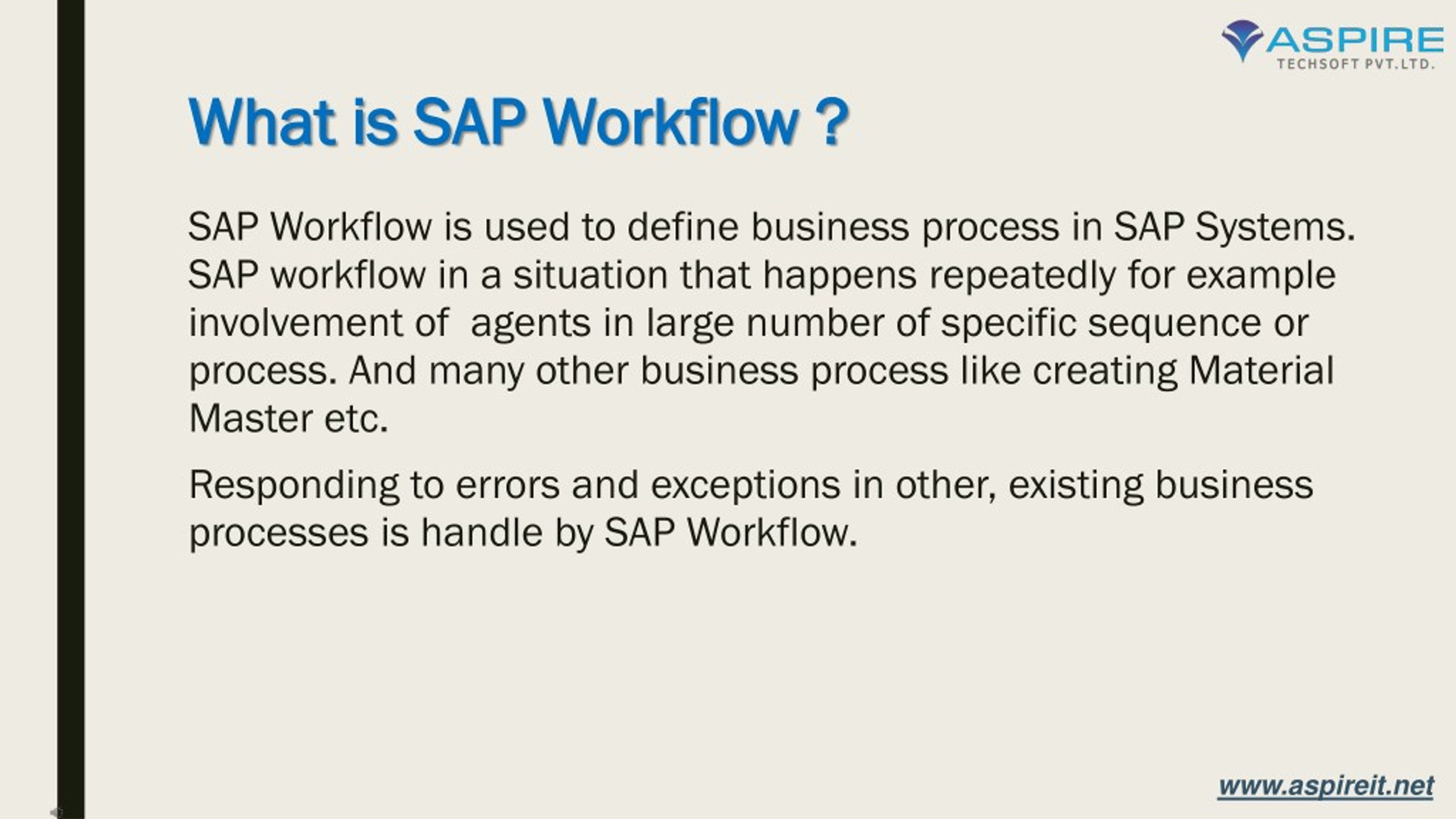 PPT - Introduction to SAP Workflow - Learning, Career & Jobs PowerPoint ...