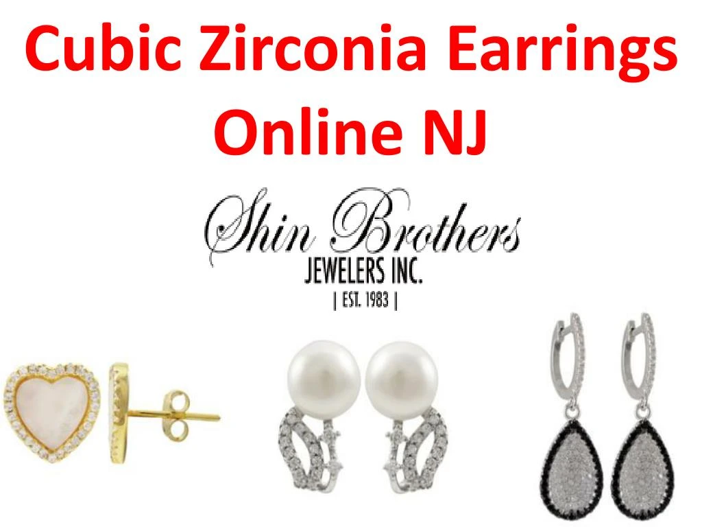 cubic zirconia earrings online nj n.