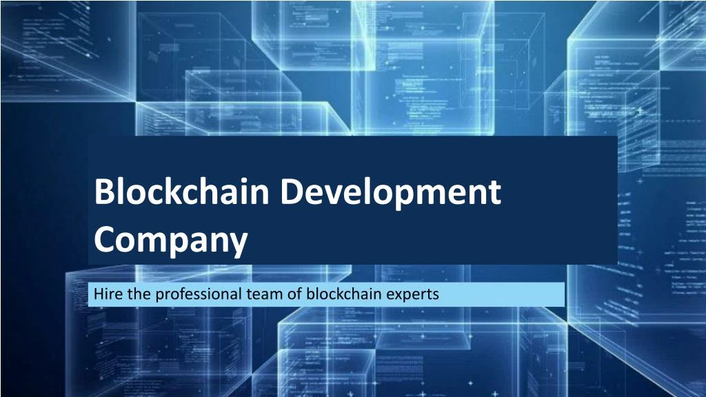 blockchain development c ompany n.