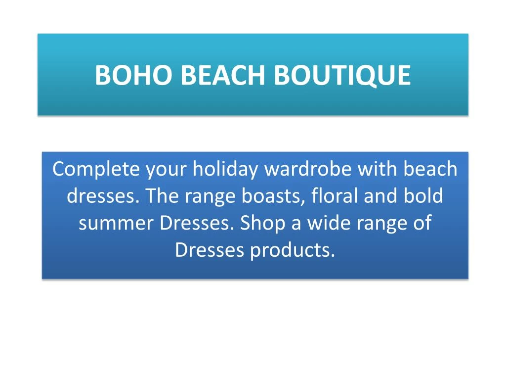 boho beach boutique n.