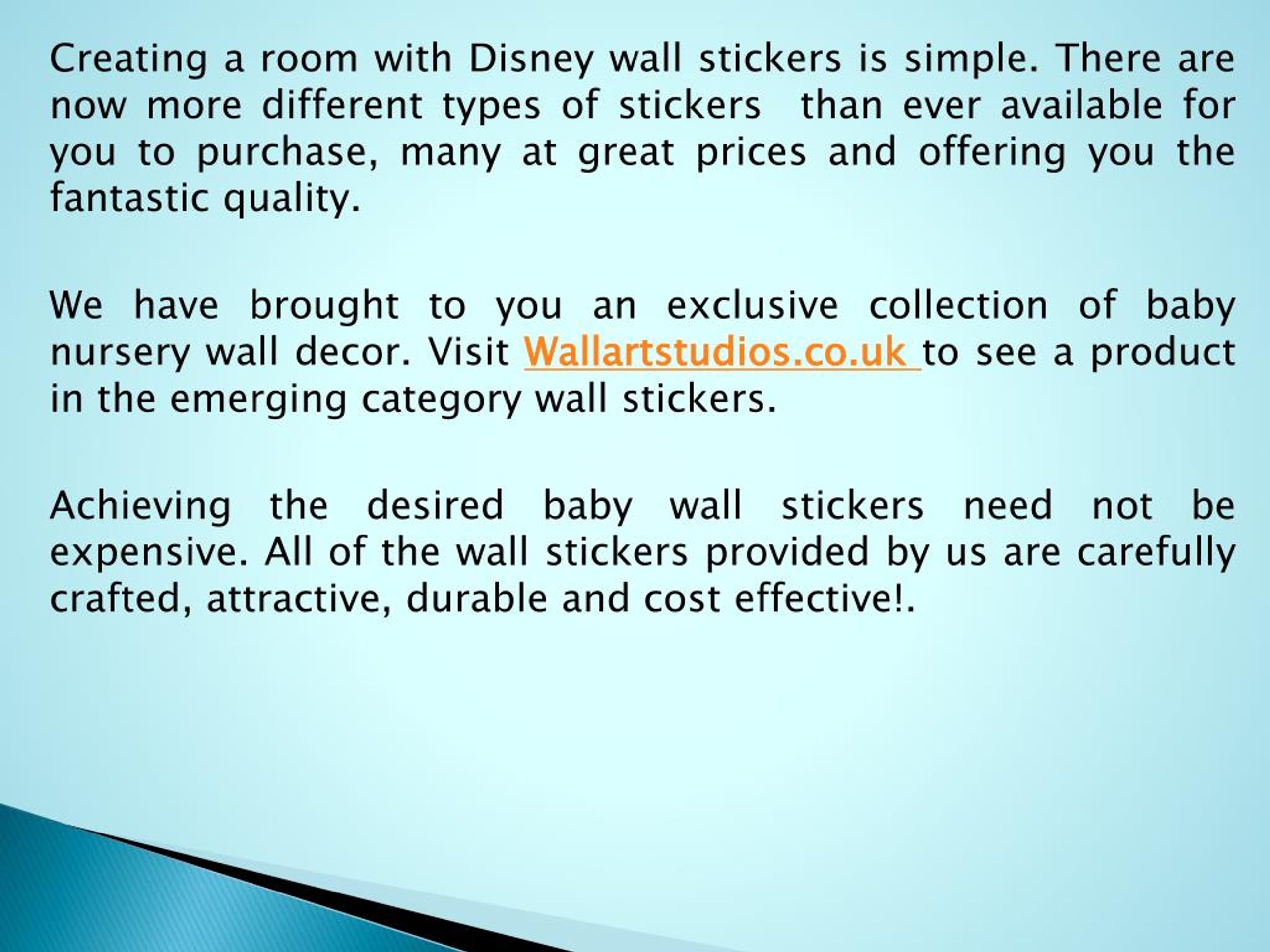 Ppt Baby Wall Stickers Powerpoint Presentation Free