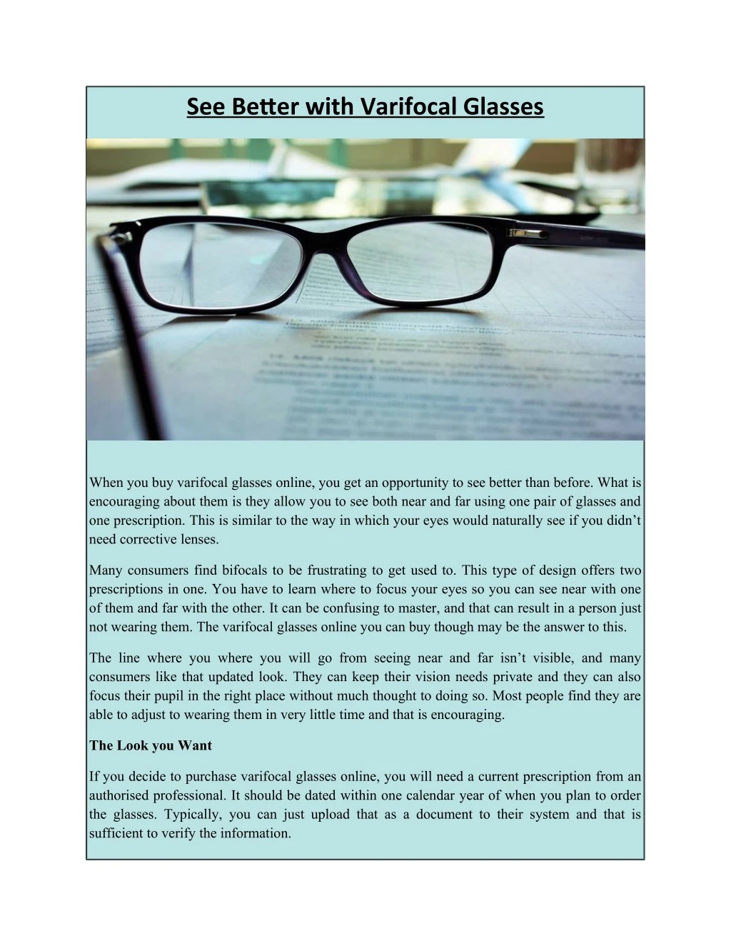 how people with glasses see