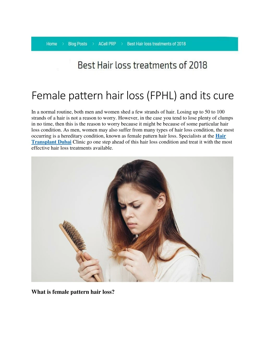 Ppt Female Pattern Hair Loss Fphl And Its Cure Powerpoint Presentation Id7966803 1910