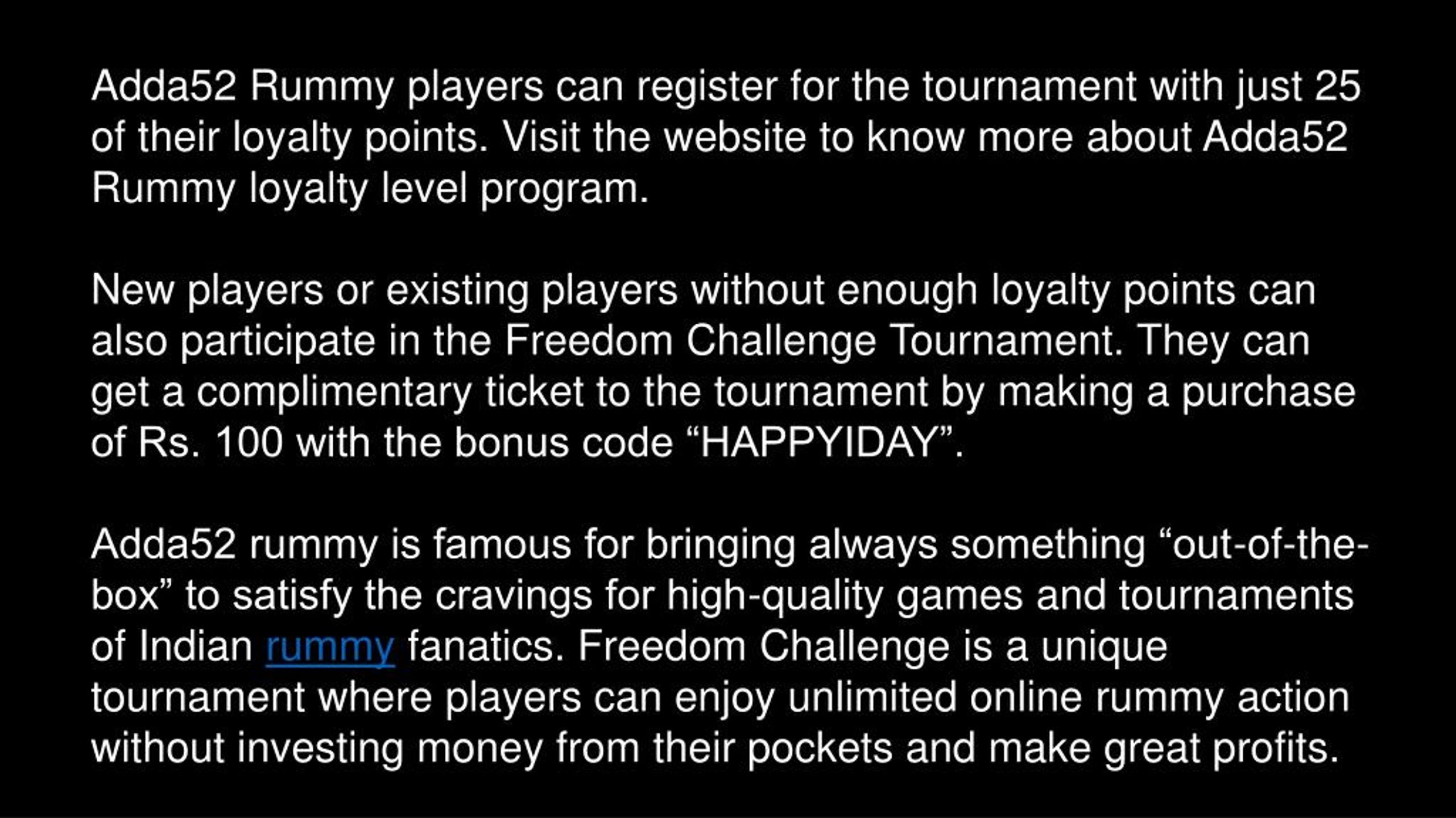 PPT - Ways to win rs 10 lac at the freedom challenge tournament ...