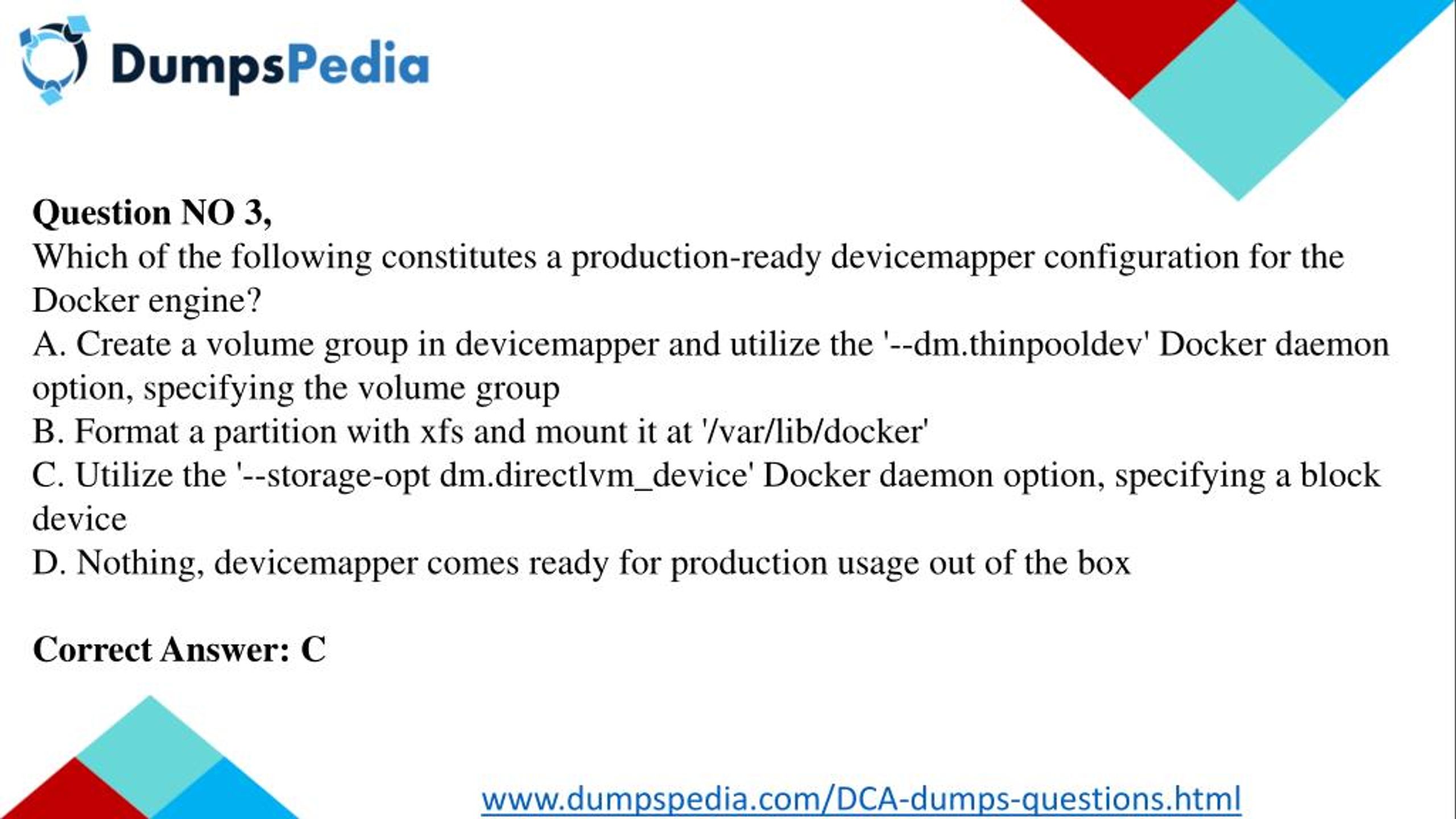 DCA Test Result