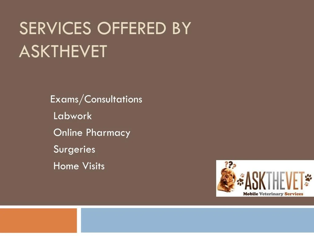 services offered by askthevet n.