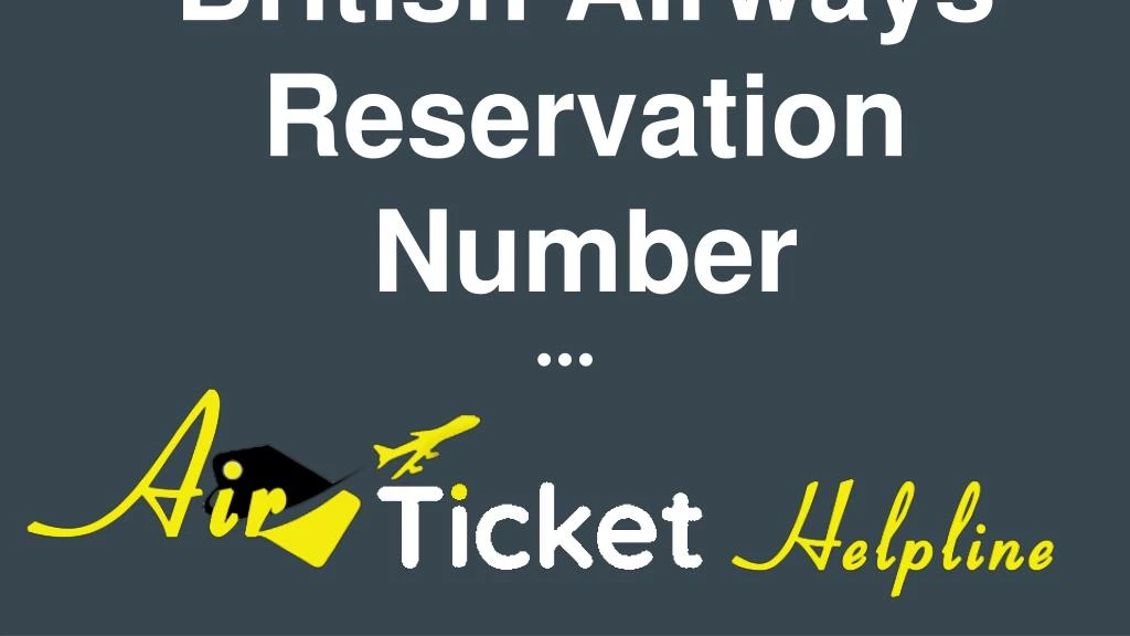 british airways reservation number n.