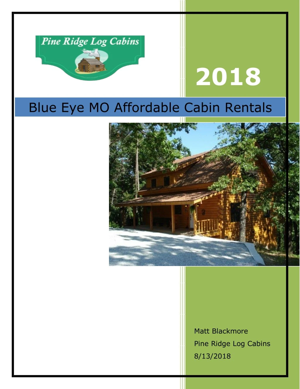 Ppt Blue Eye Mo Affordable Cabin Rentals Powerpoint Presentation