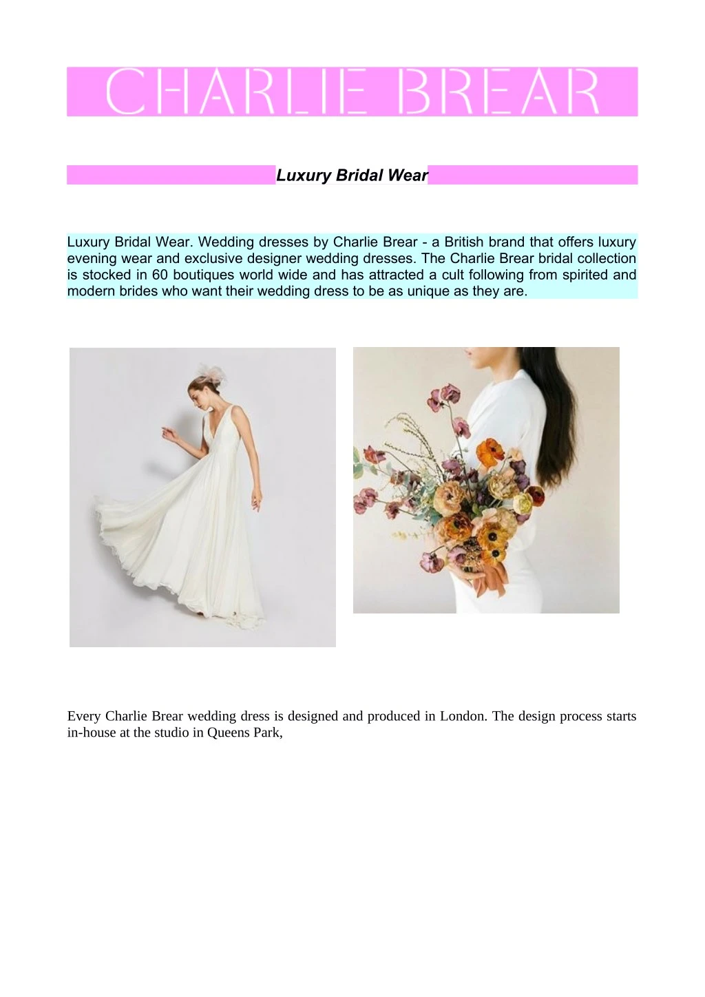luxury bridal wear n.