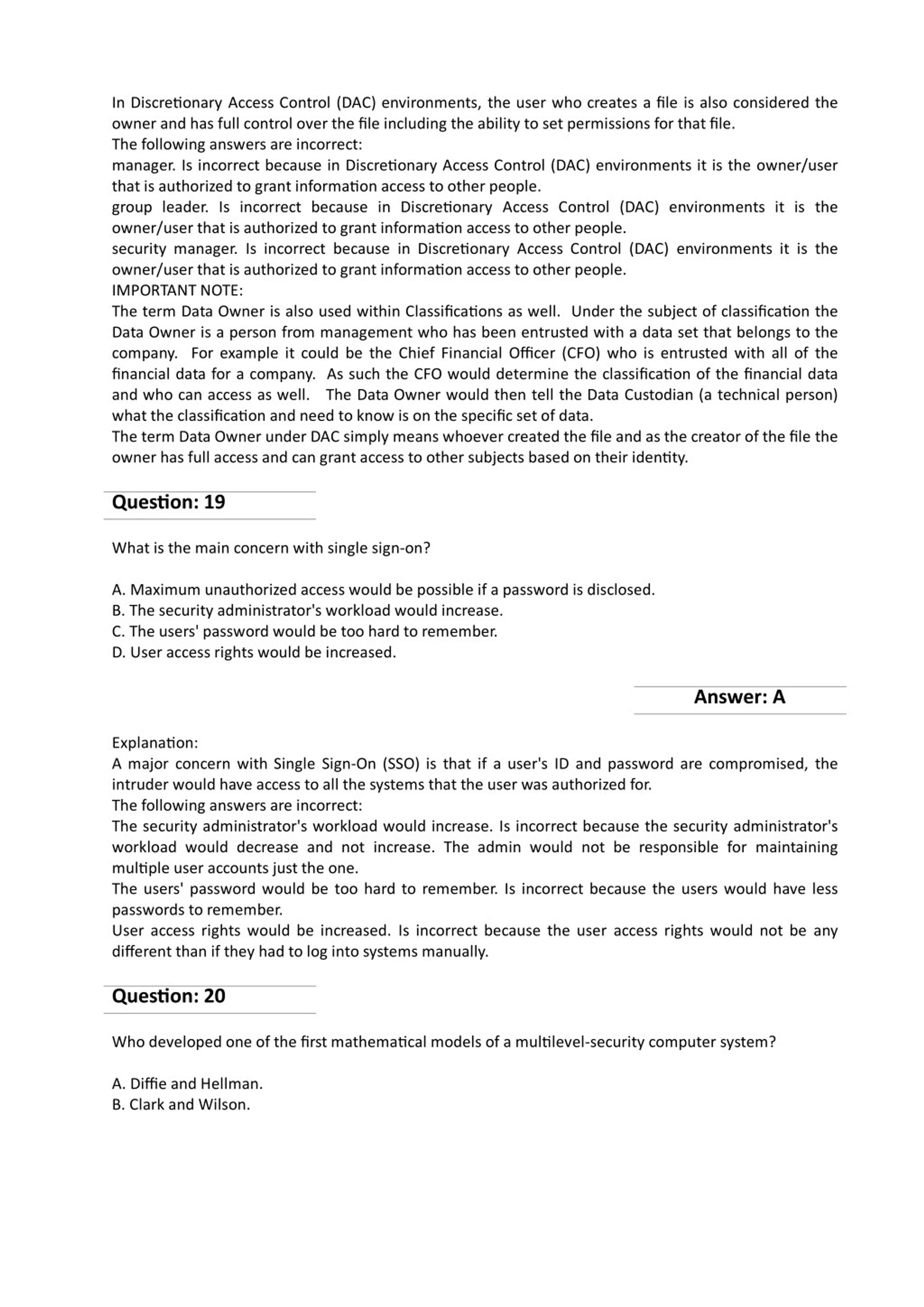 Mock SSCP Exam